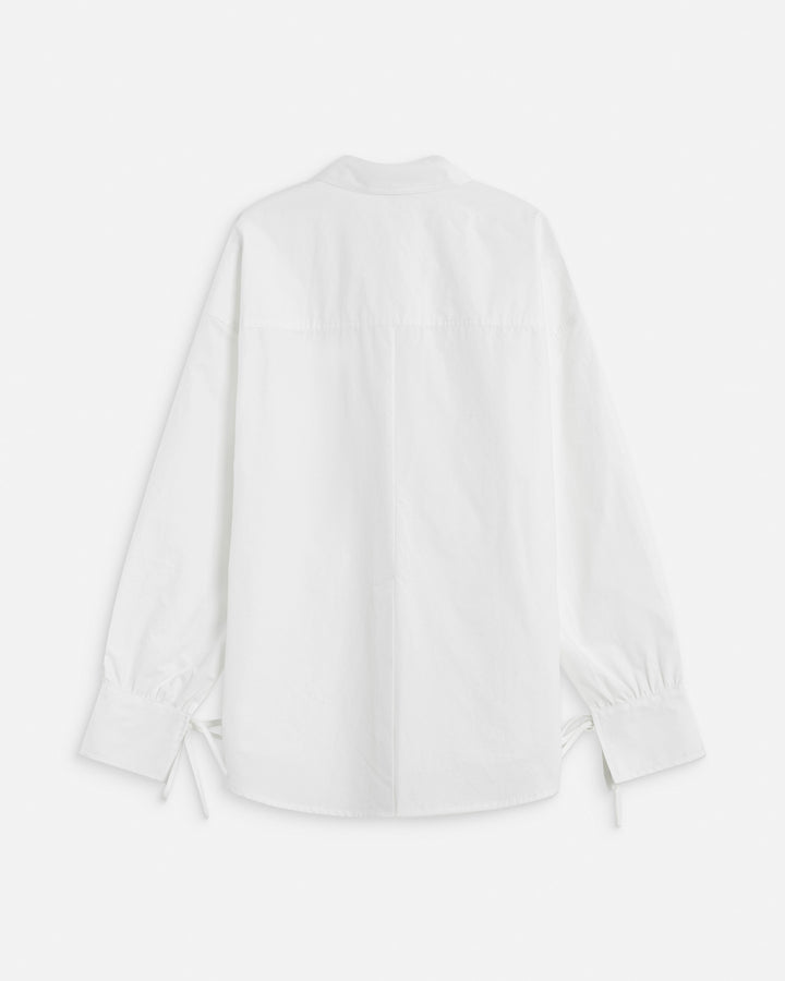 Chemise oversize en coton ivoire Armelle