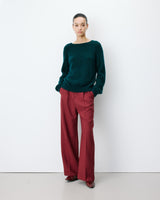 Backless knit sweater emeraude Anthemis