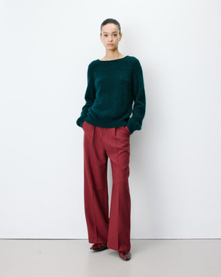 Backless knit sweater emeraude Anthemis