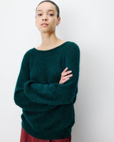 Backless knit sweater emeraude Anthemis
