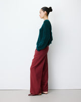 Backless knit sweater emeraude Anthemis