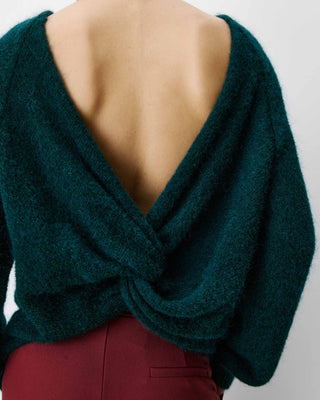 Backless knit sweater emeraude Anthemis