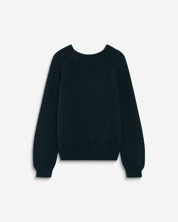 Backless knit sweater emeraude Anthemis