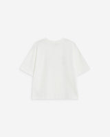 Cotton slogan T-shirt ivoire Anis