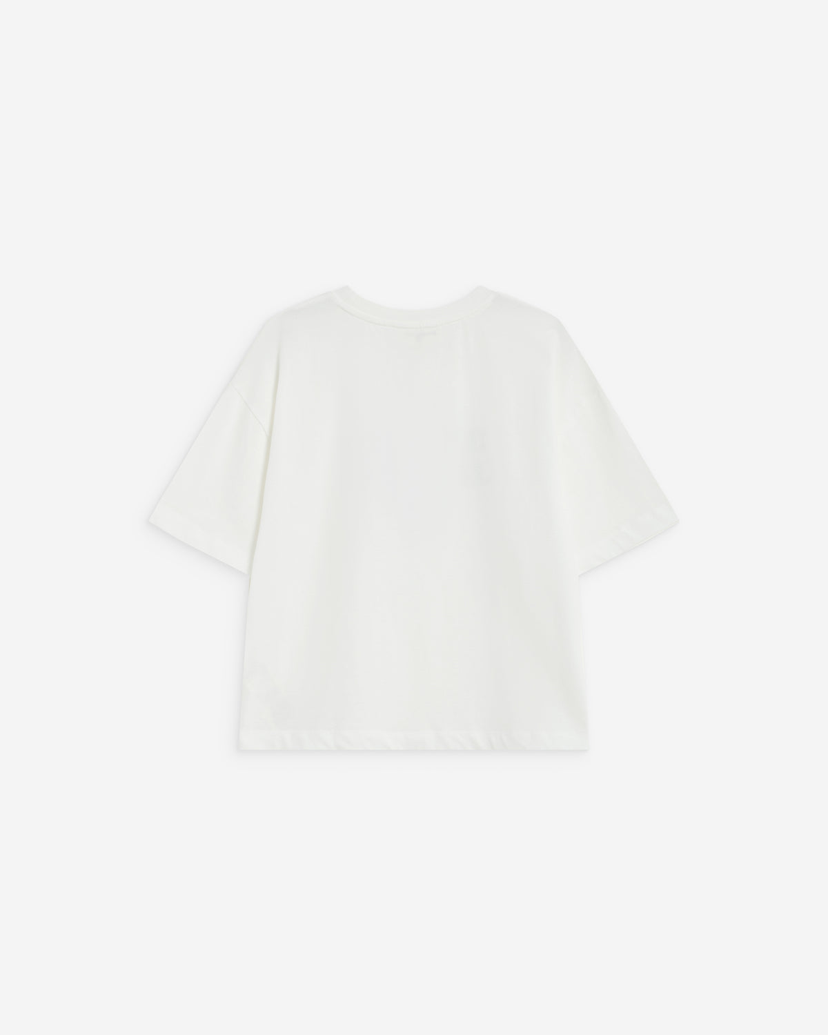 Cotton slogan T-shirt ivoire Anis