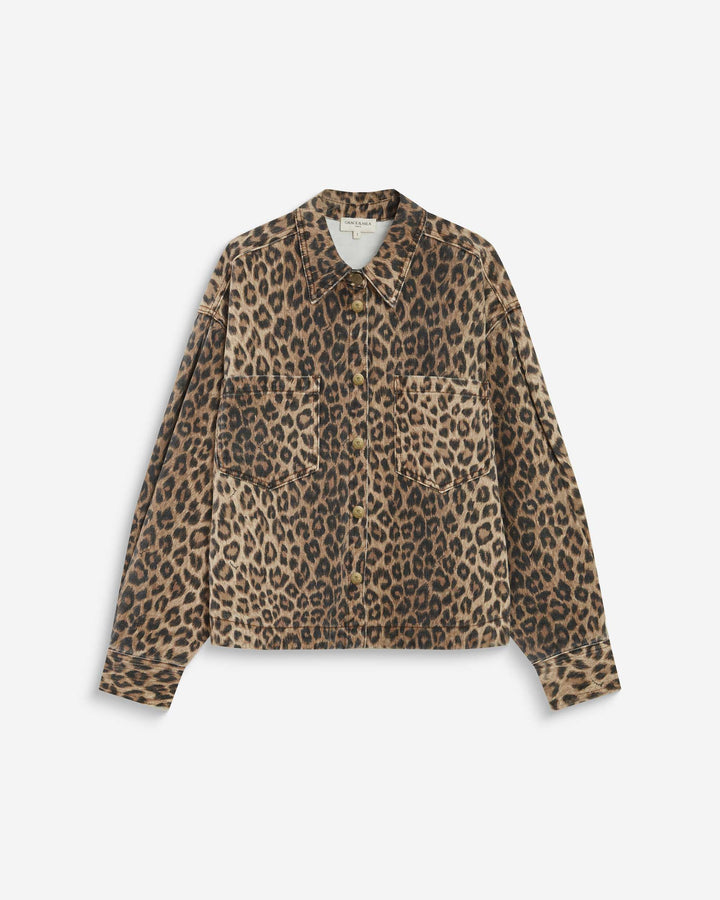 Chemise en denim à motif leo Adriana