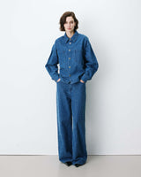 Chemise en denim à motif mediumblue Adriana
