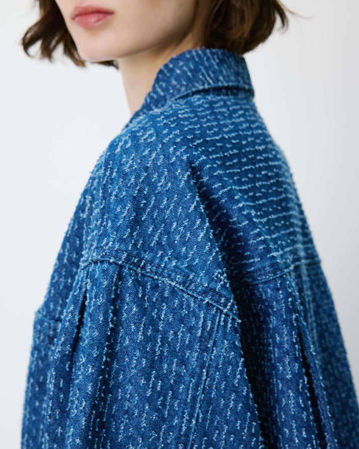Chemise en denim à motif mediumblue Adriana