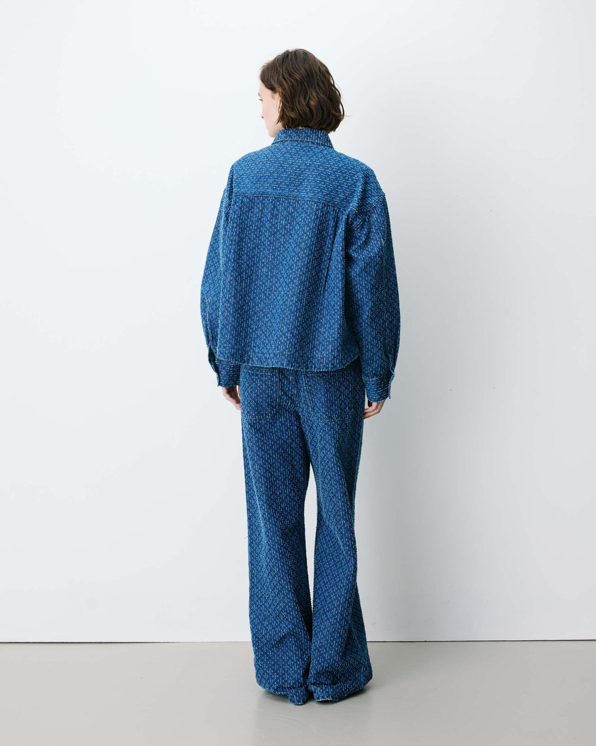 Chemise en denim à motif mediumblue Adriana