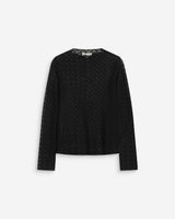 Long-sleeve lace top noir Aube