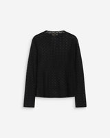 Long-sleeve lace top noir Aube