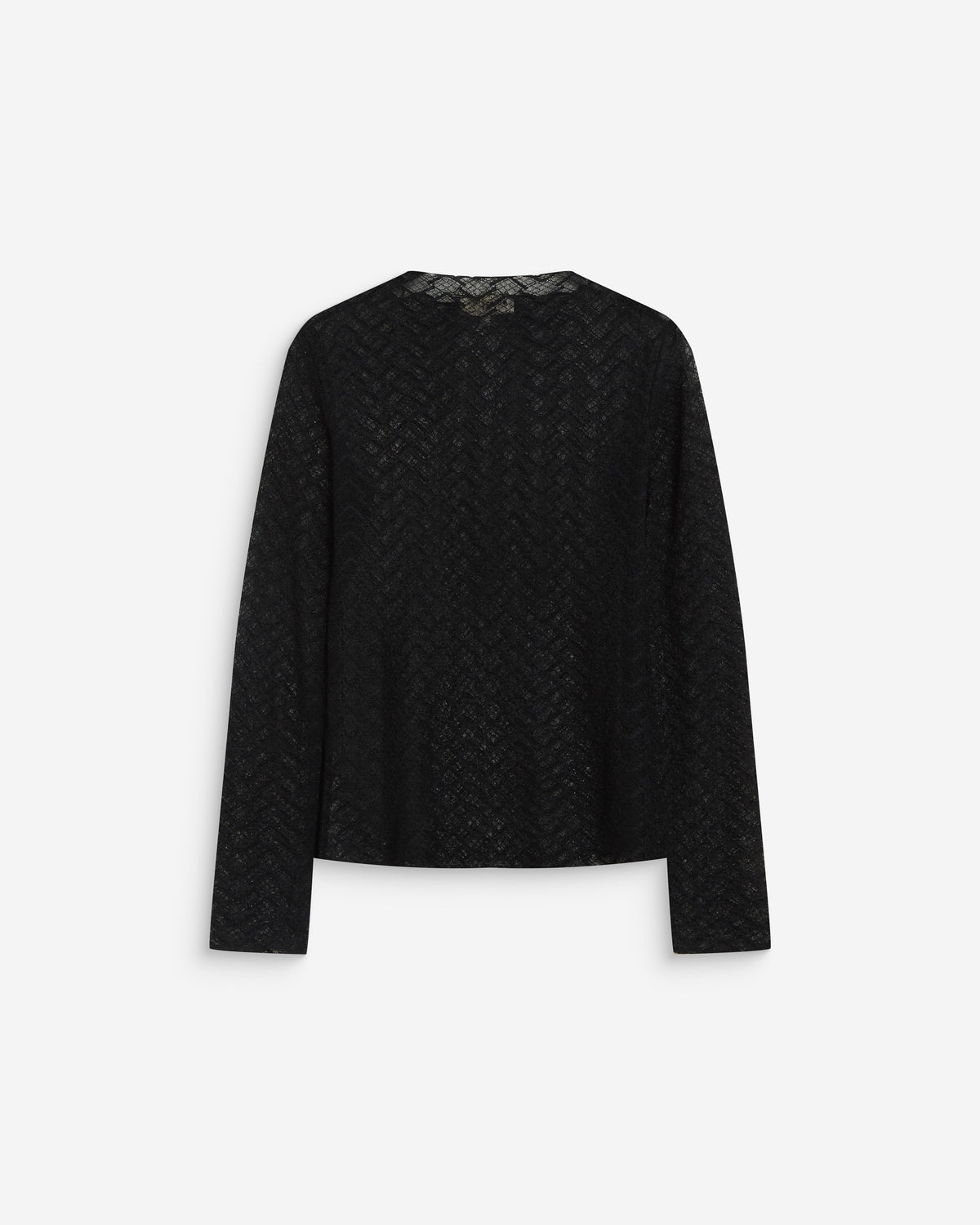 Long-sleeve lace top noir Aube