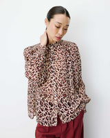Blouse fluide ample à imprimé leo Almira