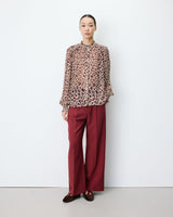 Blouse fluide ample à imprimé leo Almira