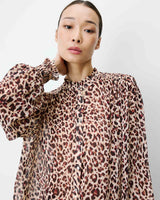 Blouse fluide ample à imprimé leo Almira