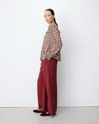 Blouse fluide ample à imprimé leo Almira