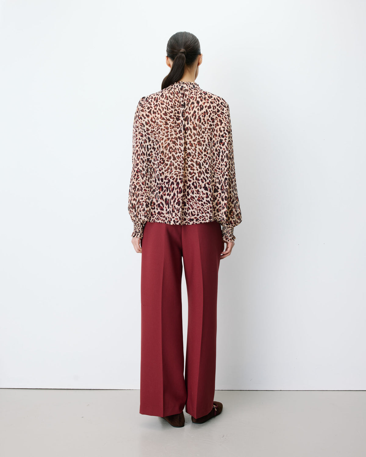 Blouse fluide ample à imprimé leo Almira