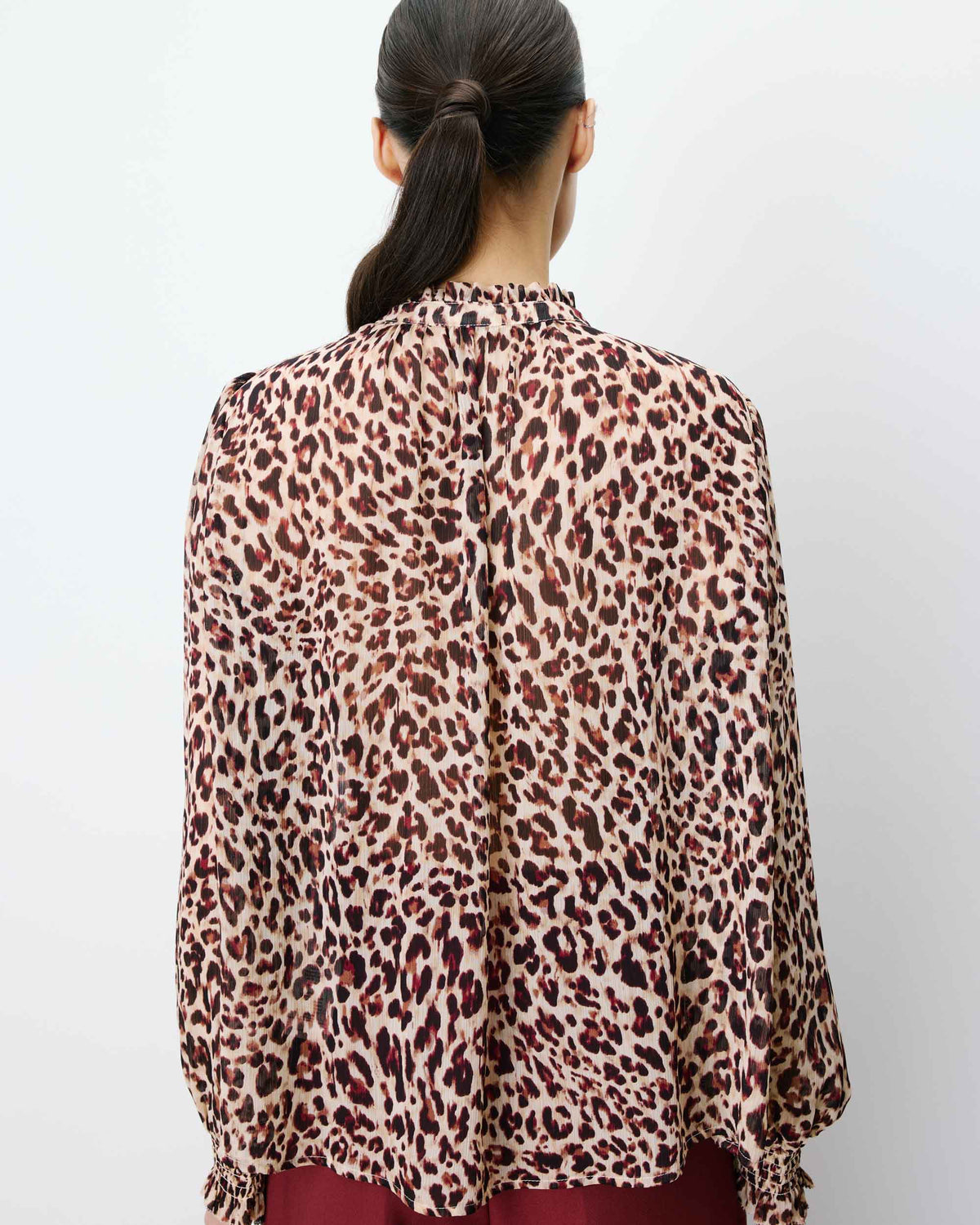 Blouse fluide ample à imprimé leo Almira