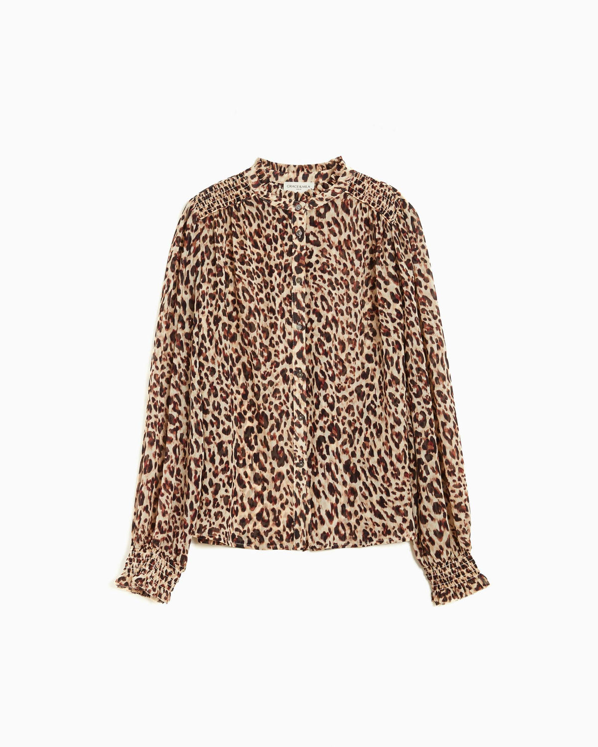 Blouse fluide ample à imprimé leo Almira
