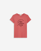 T-shirt col rond à message blush Amoris