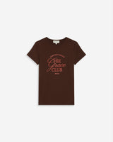 T-shirt col rond à message chocolat Amoris