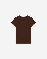 T-shirt col rond à message chocolat Amoris