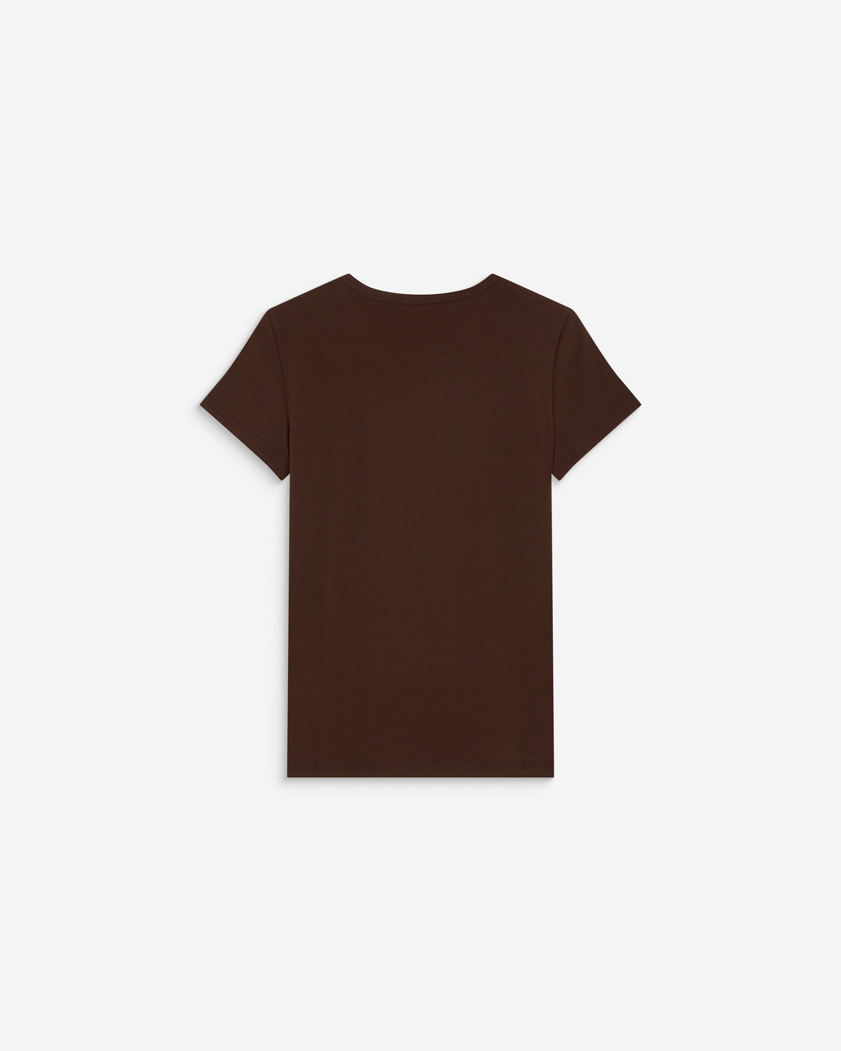 T-shirt col rond à message chocolat Amoris