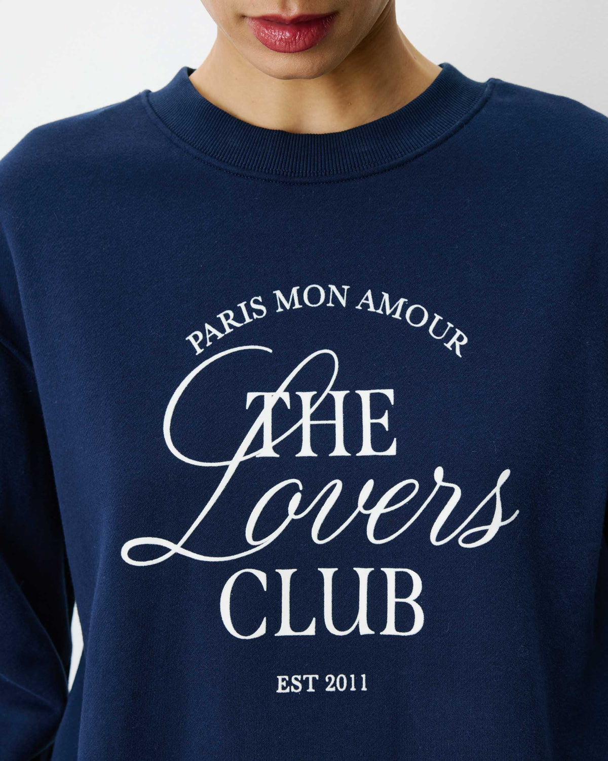 Sudadera cuello redondo con texto marine Armandio