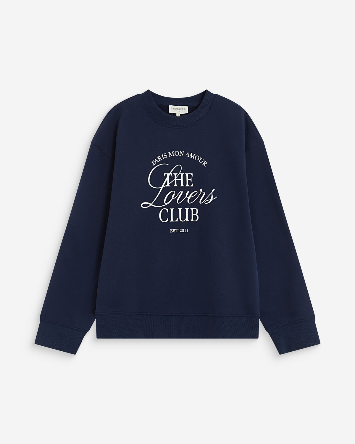 Sudadera cuello redondo con texto marine Armandio