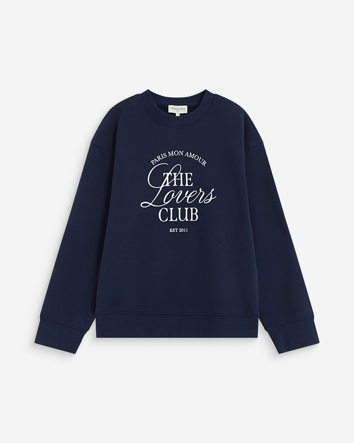 Sudadera cuello redondo con texto marine Armandio
