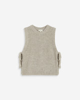 Pull sans manches en maille à nouer grege Argan