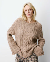 Sweater with back knot beige Arcelin