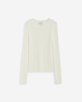 Fitted knit sweater ecru Auryn