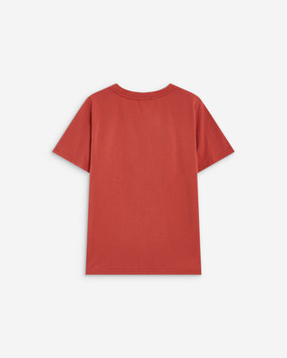 T-shirt en coton à message imprimé blush Amadis
