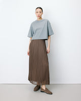 T-shirt oversize court en coton gris Arvel
