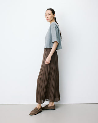 T-shirt oversize court en coton gris Arvel