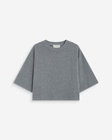T-shirt oversize court en coton gris Arvel