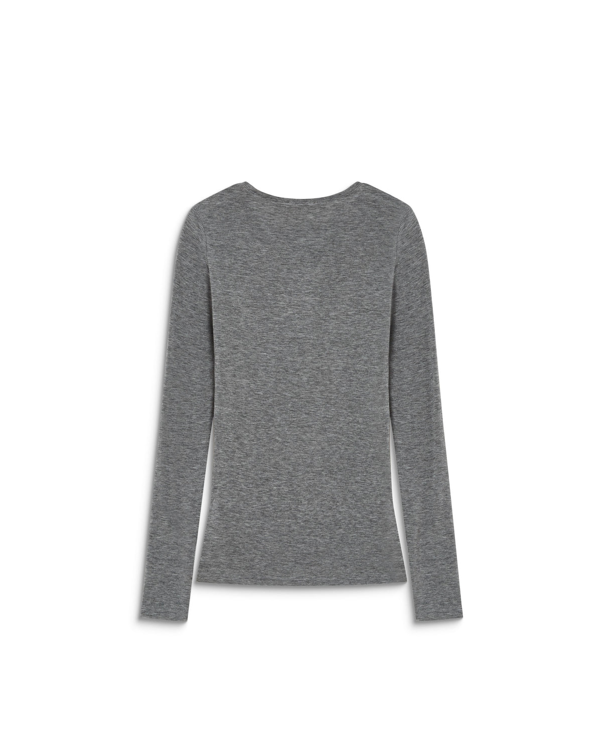Second-skin crew-neck top gris Alkias