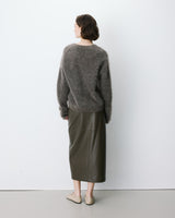 Relaxed soft-touch V-neck sweater taupe Adorable