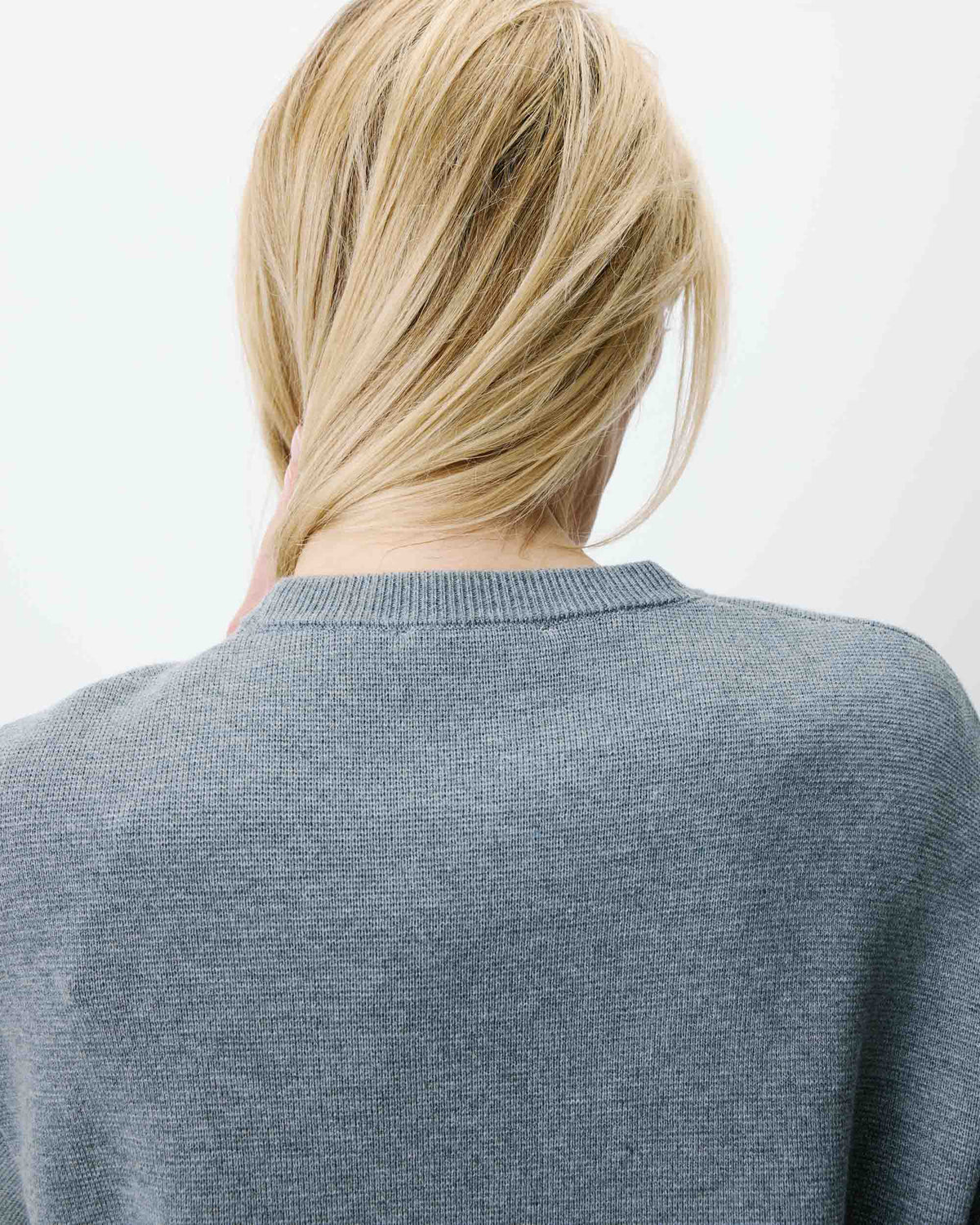 Embroidered varsity logo sweatshirt gris Ashford