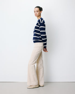Embroidered varsity logo sweatshirt marine Ashford