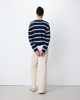 Embroidered varsity logo sweatshirt marine Ashford