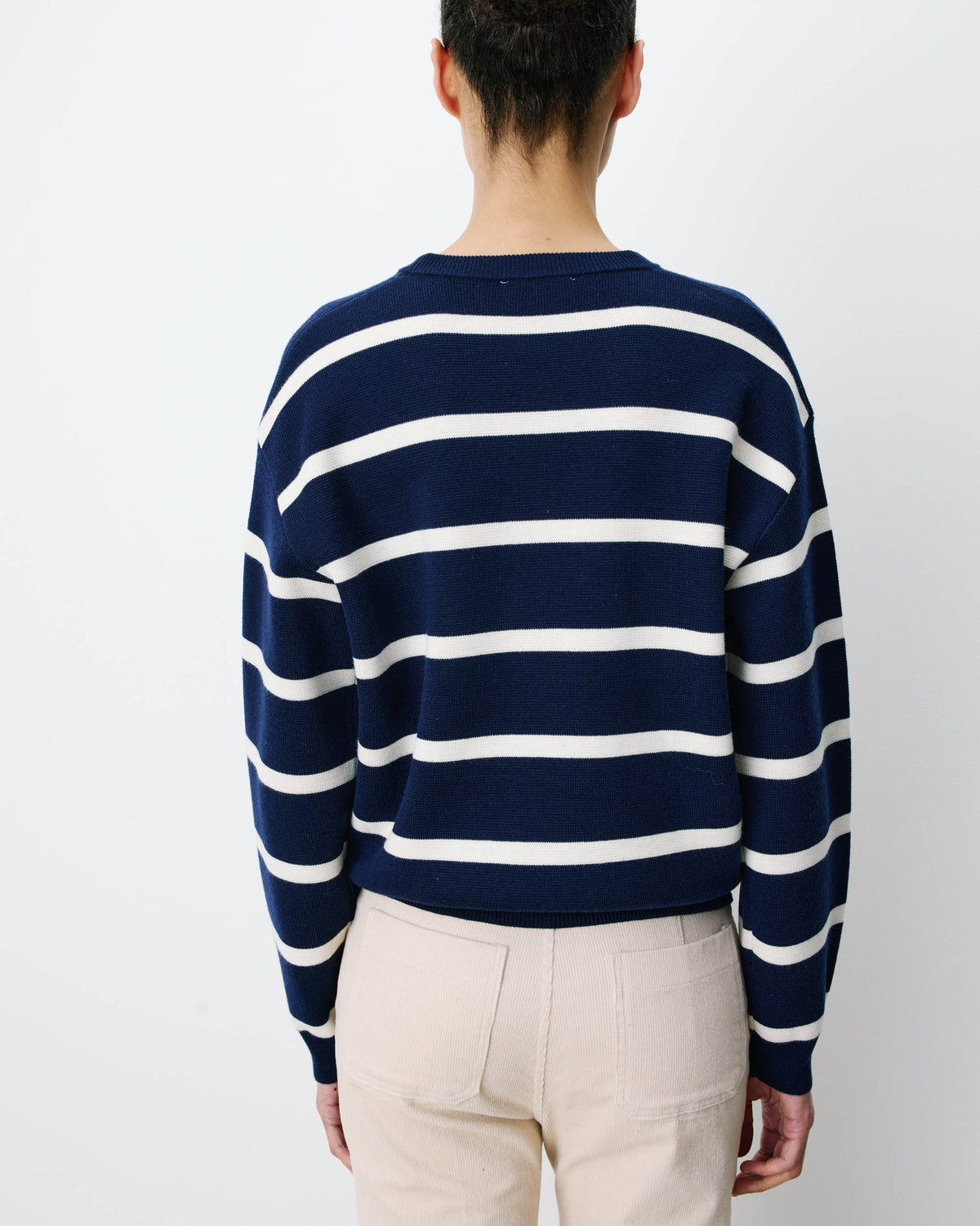 Embroidered varsity logo sweatshirt marine Ashford