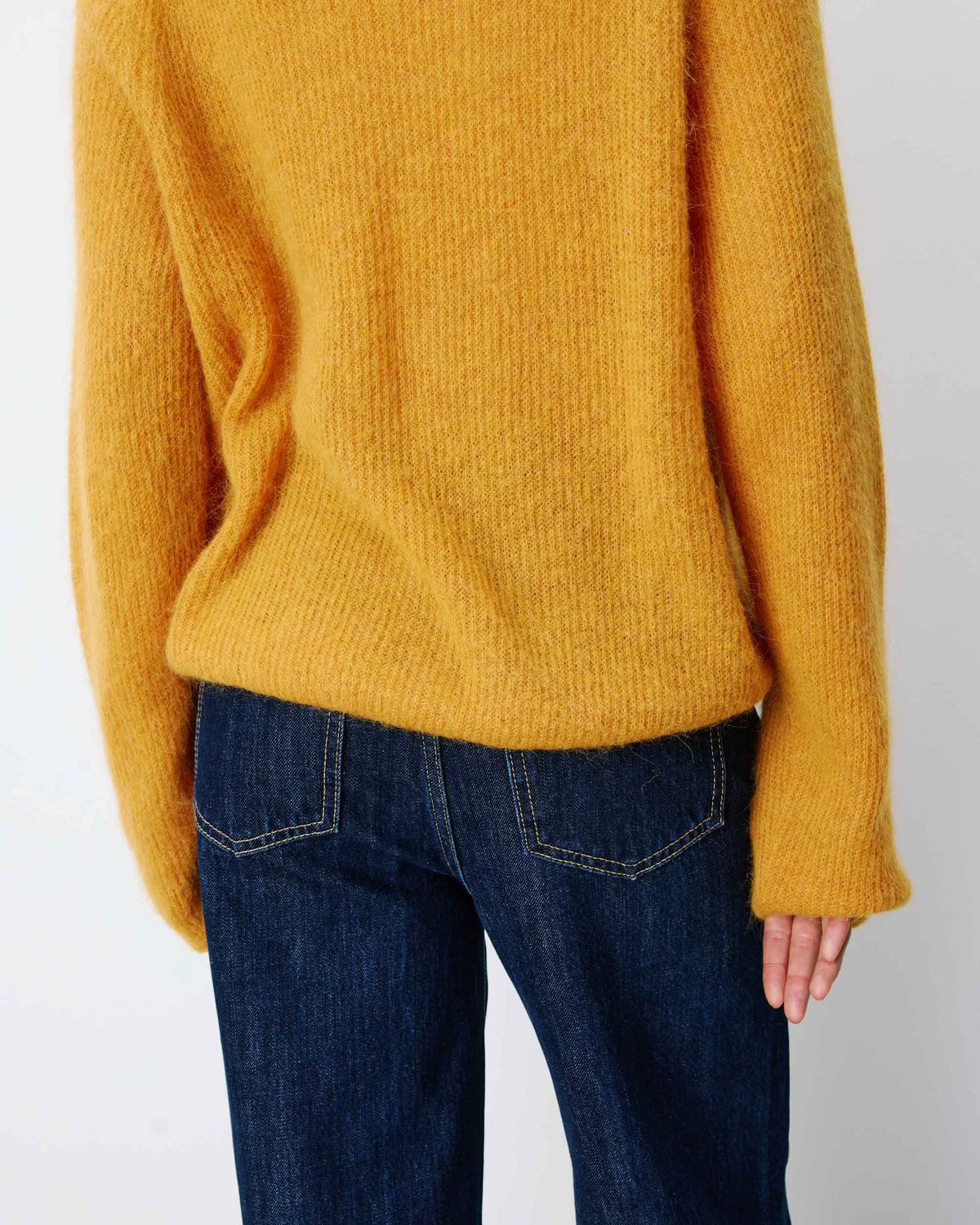 Pull polo en maille texturée boutonné ocre Alevan