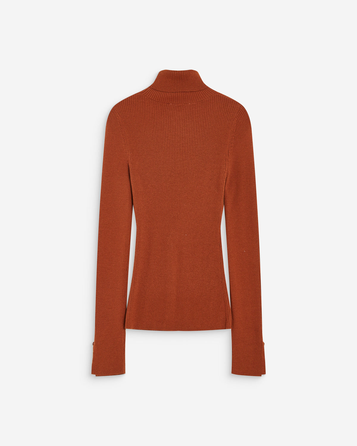 Pull col roulé ajusté en maille fine coffee Alfred