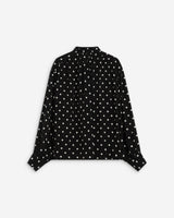 Blouse col lavallière manches longues pois Angelica