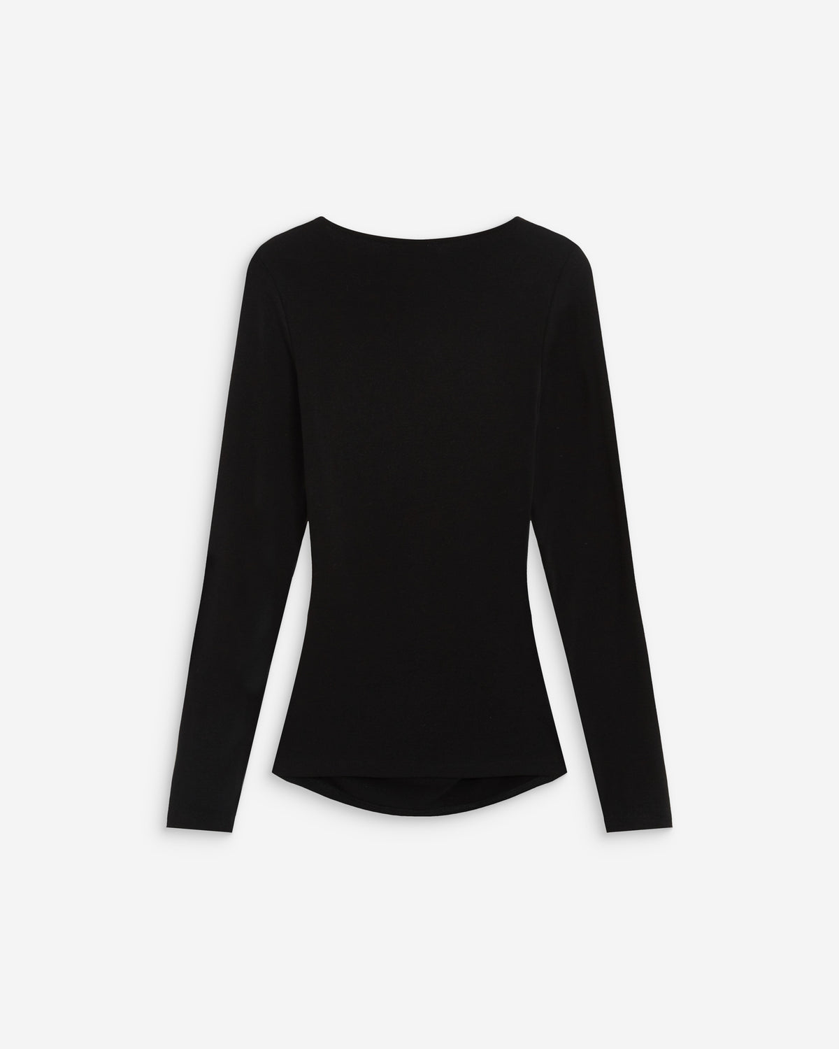 Ruched V-neck wrap top noir Azul
