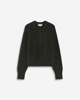 Buttoned crew-neck cardigan kaki Aleron