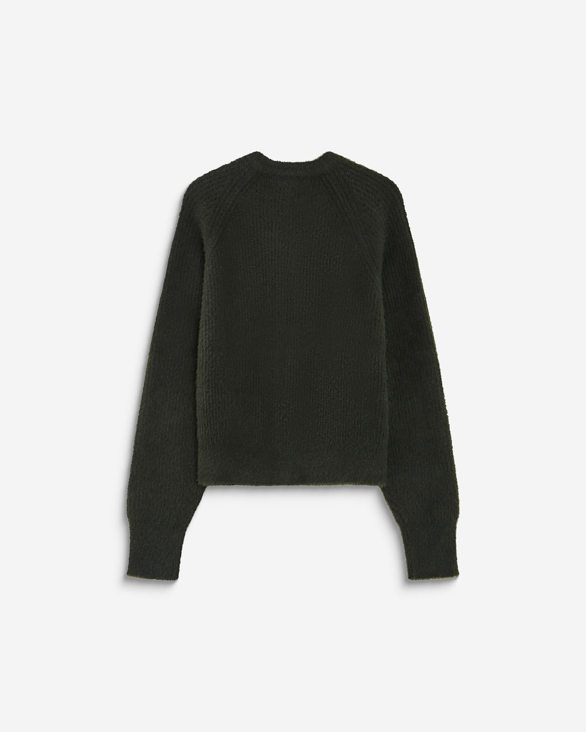 Buttoned crew-neck cardigan kaki Aleron