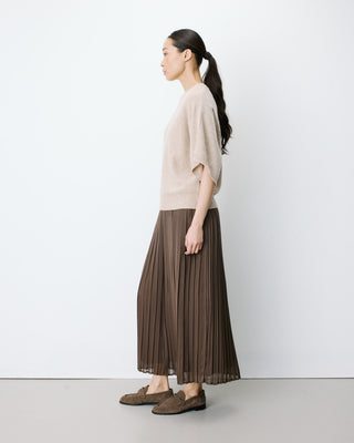 Pull oversize manches kimono 3/4 beige Almus